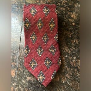 Ermenegildo Zegna 100% Silk Luxury Tie burgundy